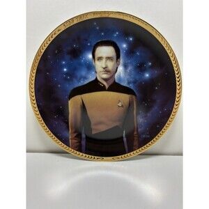 Star Trek "The Next Generation" "Lt. Commander Data" Hamilton Plate